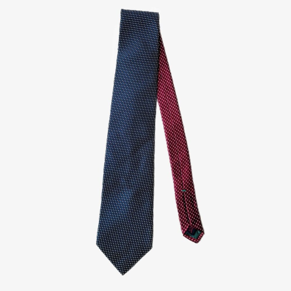Tommy Hilfiger 100% Silk Microprint Tie Made in U.S.A. Vintage Classic